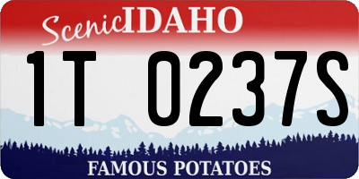 ID license plate 1T0237S