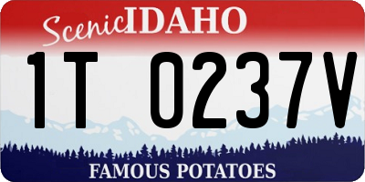 ID license plate 1T0237V