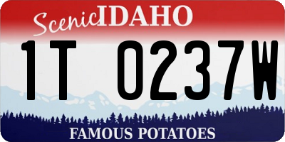ID license plate 1T0237W