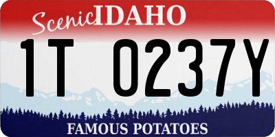 ID license plate 1T0237Y
