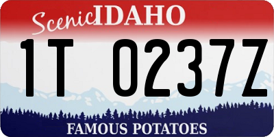 ID license plate 1T0237Z