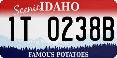 ID license plate 1T0238B