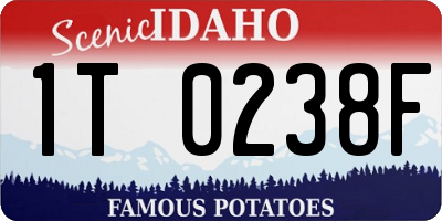 ID license plate 1T0238F