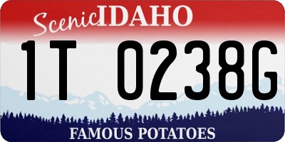ID license plate 1T0238G