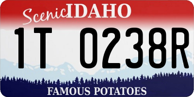 ID license plate 1T0238R