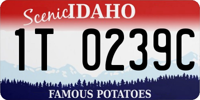 ID license plate 1T0239C