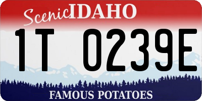 ID license plate 1T0239E