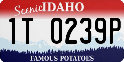 ID license plate 1T0239P