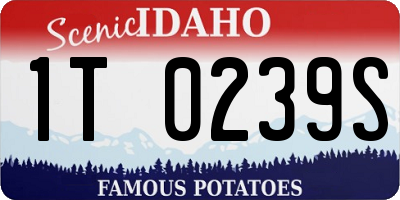 ID license plate 1T0239S