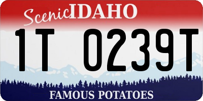 ID license plate 1T0239T
