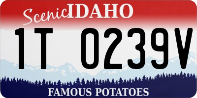 ID license plate 1T0239V
