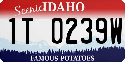 ID license plate 1T0239W