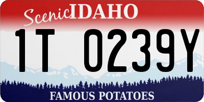 ID license plate 1T0239Y