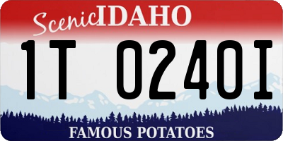 ID license plate 1T0240I
