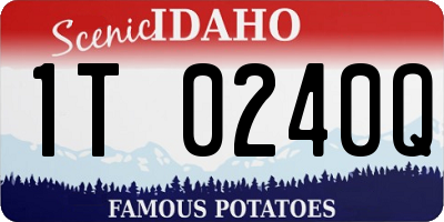ID license plate 1T0240Q