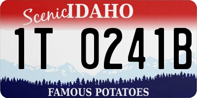 ID license plate 1T0241B