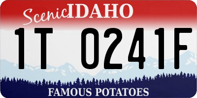 ID license plate 1T0241F