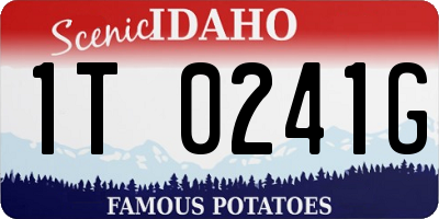 ID license plate 1T0241G