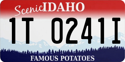 ID license plate 1T0241I