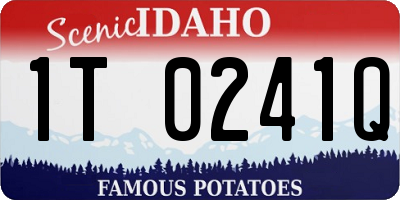 ID license plate 1T0241Q