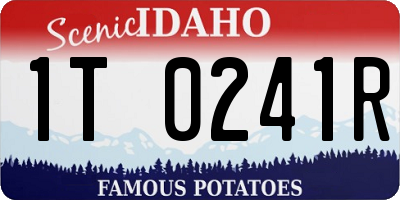ID license plate 1T0241R