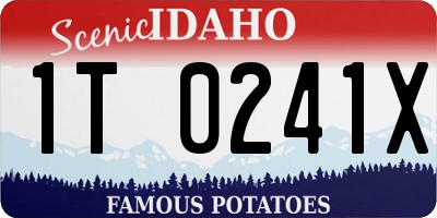 ID license plate 1T0241X