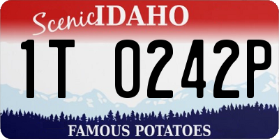 ID license plate 1T0242P