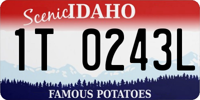 ID license plate 1T0243L