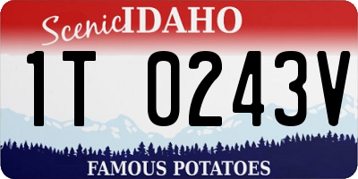 ID license plate 1T0243V