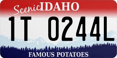 ID license plate 1T0244L