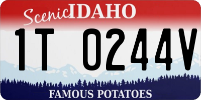 ID license plate 1T0244V