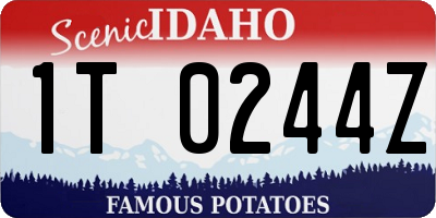ID license plate 1T0244Z