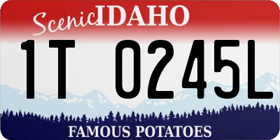 ID license plate 1T0245L