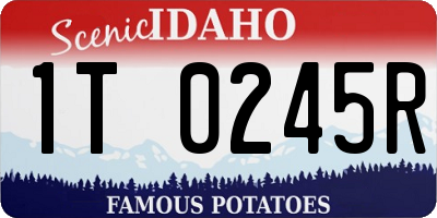 ID license plate 1T0245R