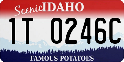 ID license plate 1T0246C