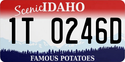 ID license plate 1T0246D