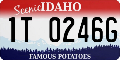 ID license plate 1T0246G