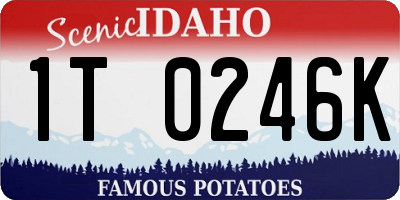 ID license plate 1T0246K
