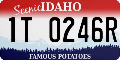 ID license plate 1T0246R