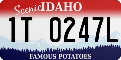 ID license plate 1T0247L
