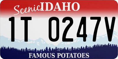 ID license plate 1T0247V