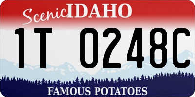 ID license plate 1T0248C