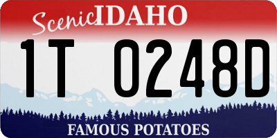 ID license plate 1T0248D