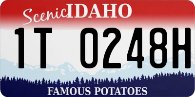 ID license plate 1T0248H