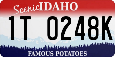 ID license plate 1T0248K