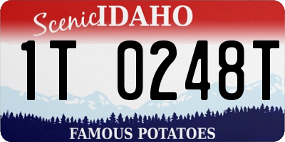 ID license plate 1T0248T