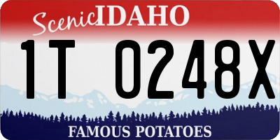 ID license plate 1T0248X