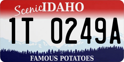ID license plate 1T0249A