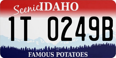 ID license plate 1T0249B
