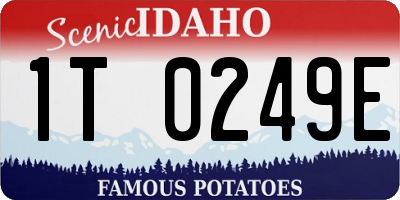 ID license plate 1T0249E